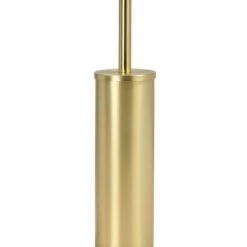 Wadiga Rangements Salle De Bain Brosse WC En Métal Doré H40,5cm