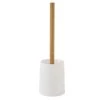 Guy Levasseur Rangements Salle De Bain Brosse Wc En Plastique Et Bambou Blanc -Rangements déco Soldes brosse wc en plastique et bambou blanc