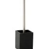 Wadiga Rangements Salle De Bain Brosse WC En Polyrésine Noire Effet Ardoise -Rangements déco Soldes brosse wc en polyresine noire effet ardoise