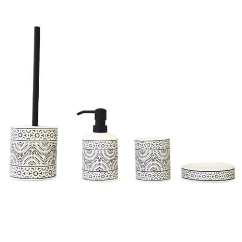 Guy Levasseur Rangements Salle De Bain Brosse Wc En Porcelaine Blanc Et Noir 5 Guy Levasseur Rangements Salle De Bain Brosse Wc En Porcelaine Blanc Et Noir – Image 3