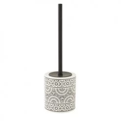 Guy Levasseur Rangements Salle De Bain Brosse Wc En Porcelaine Blanc Et Noir