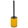 Five Simply Smart Rangements Salle De Bain Brosse WC Polyrésine Jaune Et Bambou - 8.8x8.8x40cm -Rangements déco Soldes brosse wc polyresine jaune et bambou 8 8x8 8x40cm