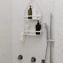 Umbra Rangements Salle De Bain Caddie De Douche à 2 étagères, à Suspendre, Blanc -Rangements déco Soldes caddie de douche a 2 etageres a suspendre blanc 3
