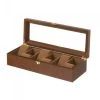 Wadiga Rangements à Bijoux Coffret De Rangement Pour 6 Montres En Bois