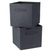Casâme Boîtes Cube De Rangement Intissé 28x28cm - Lot De 2 - Gris -Rangements déco Soldes cube de rangement intisse 28x28cm lot de 2 gris 2