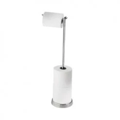 IDesign Rangements Salle De Bain Dérouleur Papier Toilette Argenté - Argent -Rangements déco Soldes derouleur papier toilette argente argent 2