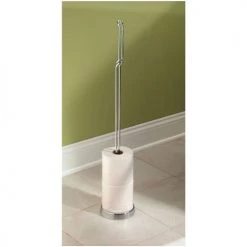 IDesign Rangements Salle De Bain Dérouleur Papier Toilette Argenté - Argent -Rangements déco Soldes derouleur papier toilette argente argent 3