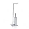 Wadiga Rangements Salle De Bain Dérouleur Papier Toilette + Brosse WC En Inox Chromé -Rangements déco Soldes derouleur papier toilette brosse wc en inox chrome
