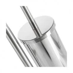 Wadiga Rangements Salle De Bain Dérouleur Papier Toilette + Brosse WC En Métal Chromé -Rangements déco Soldes derouleur papier toilette brosse wc en metal chrome 2