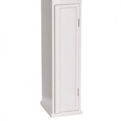 Five Simply Smart Rangements Salle De Bain Dérouleur Papier WC Avec Réserve Bois Blanc -Rangements déco Soldes derouleur papier wc avec reserve bois blanc 2