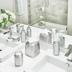 IDesign Rangements Salle De Bain Distributeur à Savon Moderne - Argent