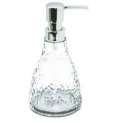 Home Bain Rangements Salle De Bain Distributeur De Savon Effet Craquelé Transparent