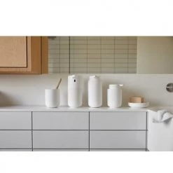 Zone Denmark Rangements Salle De Bain Distributeur De Savon En Argile Blanc -Rangements déco Soldes distributeur de savon en argile blanc 2