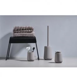 Zone Denmark Rangements Salle De Bain Distributeur De Savon En Argile Gris -Rangements déco Soldes distributeur de savon en argile gris 3
