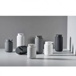 Zone Denmark Rangements Salle De Bain Distributeur De Savon En Argile Gris -Rangements déco Soldes distributeur de savon en argile gris 7