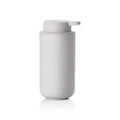 Zone Denmark Rangements Salle De Bain Distributeur De Savon En Argile Blanc -Rangements déco Soldes distributeur de savon en argile gris clair 5