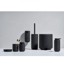 Zone Denmark Rangements Salle De Bain Distributeur De Savon En Argile Noir -Rangements déco Soldes distributeur de savon en argile noir 10