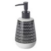Guy Levasseur Rangements Salle De Bain Distributeur De Savon En Céramique à Motifs Noir -Rangements déco Soldes distributeur de savon en ceramique a motifs noir