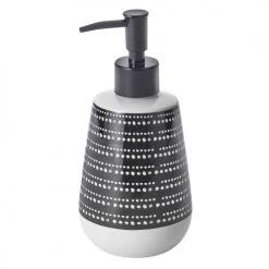 Guy Levasseur Rangements Salle De Bain Distributeur De Savon En Céramique à Motifs Noir