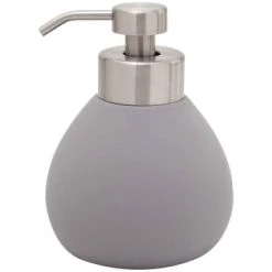 Sensei Maison Rangements Salle De Bain Distributeur De Savon En Céramique Blanc -Rangements déco Soldes distributeur de savon en ceramique anthracite 7