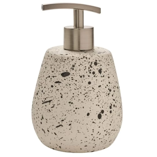 Guy Levasseur Rangements Salle De Bain Distributeur De Savon En Céramique Blanc Tacheté à La Main 3 Guy Levasseur Rangements Salle De Bain Distributeur De Savon En Céramique Blanc Tacheté à La Main