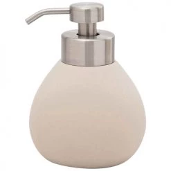 Sensei Maison Rangements Salle De Bain Distributeur De Savon En Céramique Greige