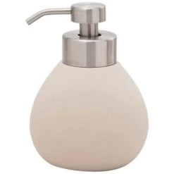 Sensei Maison Rangements Salle De Bain Distributeur De Savon En Céramique Poudre -Rangements déco Soldes distributeur de savon en ceramique greige 5
