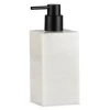 Wadiga Rangements Salle De Bain Distributeur De Savon En Marbre Blanc Et Bec Verseur Noir -Rangements déco Soldes distributeur de savon en marbre blanc et bec verseur noir