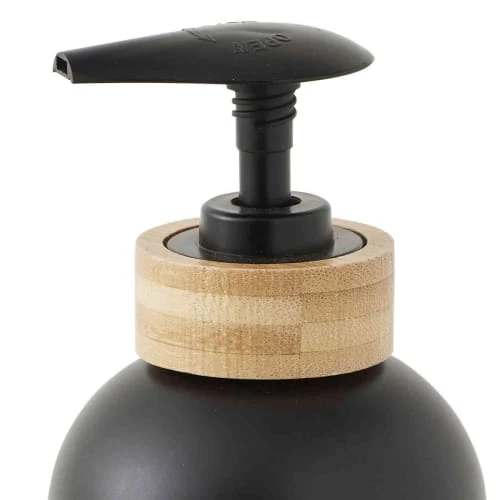 Guy Levasseur Rangements Salle De Bain Distributeur De Savon En Plastique Et Bambou Noir 4 Guy Levasseur Rangements Salle De Bain Distributeur De Savon En Plastique Et Bambou Noir – Image 2