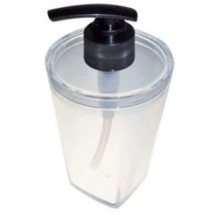 Home Bain Rangements Salle De Bain Distributeur De Savon En Polystyrène Plastique Transparent