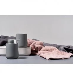 Zone Denmark Rangements Salle De Bain Distributeur De Savon En Porcelaine Gris -Rangements déco Soldes distributeur de savon en porcelaine gris 4