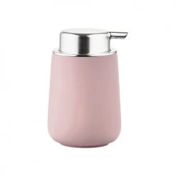 Zone Denmark Rangements Salle De Bain Distributeur De Savon En Porcelaine Rose