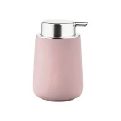 Zone Denmark Rangements Salle De Bain Distributeur De Savon En Porcelaine Gris Clair -Rangements déco Soldes distributeur de savon en porcelaine rose