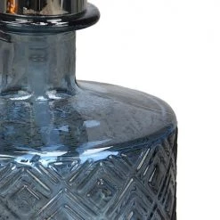 Sensei Maison Rangements Salle De Bain Distributeur De Savon En Verre Recyclé Indigo 17,5 Cm -Rangements déco Soldes distributeur de savon en verre recycle indigo 17 5 cm 2