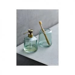 Sodahl Rangements Salle De Bain Distributeur De Savon En Verre Vert Foncé -Rangements déco Soldes distributeur de savon en verre vert fonce 2