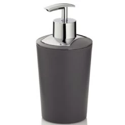 Kela Rangements Salle De Bain Distributeur De Savon Gris Et Argenté -Rangements déco Soldes distributeur de savon gris et argente 3