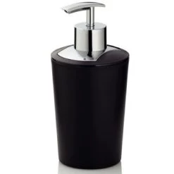 Kela Rangements Salle De Bain Distributeur De Savon Noir Et Argenté -Rangements déco Soldes distributeur de savon noir et argente 2