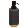 Five Simply Smart Rangements Salle De Bain Distributeur De Savon Noir Et Bambou - 7x18cm -Rangements déco Soldes distributeur de savon noir et bambou 7x18cm