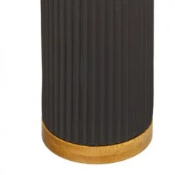 Five Simply Smart Rangements Salle De Bain Distributeur De Savon Noir Et Bambou - 7x18cm -Rangements déco Soldes distributeur de savon noir et bambou 7x18cm 2