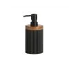 Wadiga Rangements Salle De Bain Distributeur De Savon Polyrésine Noir Et Acacia 8x8x18cm -Rangements déco Soldes distributeur de savon polyresine noir et acacia 8x8x18cm