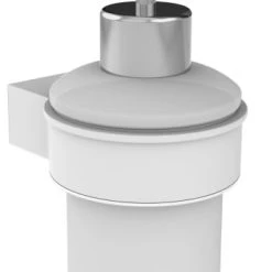 Allibert Rangements Salle De Bain Distributeur Savon En Alu Laqué à Fixer -Rangements déco Soldes distributeur savon en alu laque a fixer 7