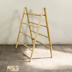 Casatera Rangements Salle De Bain Echelle Porte-serviette Bois Clair -Rangements déco Soldes echelle porte serviette bois clair 7