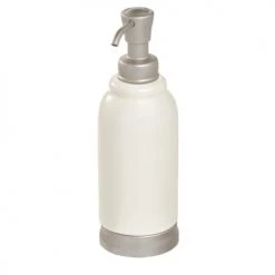 IDesign Rangements Salle De Bain Ensemble D'accessoires De Lavabo Pour Salle De Bain - Blanc -Rangements déco Soldes ensemble d accessoires de lavabo pour salle de bain blanc 2