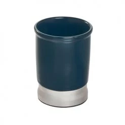 IDesign Rangements Salle De Bain Ensemble D'accessoires De Lavabo Pour Salle De Bain - Bleu -Rangements déco Soldes ensemble d accessoires de lavabo pour salle de bain bleu 3