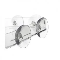 Wadiga Rangements Salle De Bain Étagère D'angle De Douche En Plastique Transparent à Ventouses -Rangements déco Soldes etagere d angle de douche en plastique transparent a ventouses 2