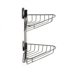 Compactor Rangements Salle De Bain Étagère D'angle Noire H36cm -Rangements déco Soldes etagere d angle noire h36cm 2