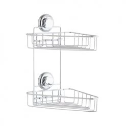 Compactor Rangements Salle De Bain Étagère D'angle Salle De Bain 2 étages -Rangements déco Soldes etagere d angle salle de bain 2 etages 5