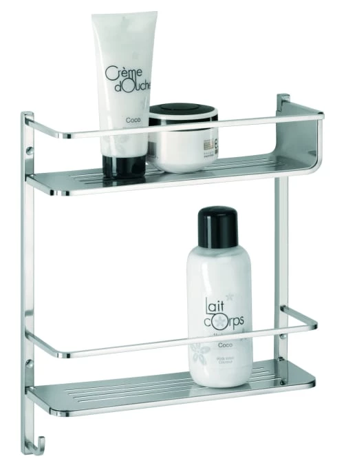 Allibert Rangements Salle De Bain Etagère De Douche à Fixer En Inox 4 Allibert Rangements Salle De Bain Etagère De Douche à Fixer En Inox – Image 2