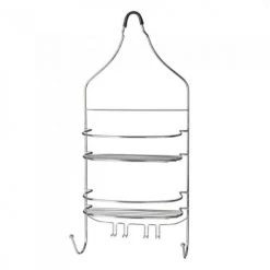 Wadiga Rangements Salle De Bain Étagère De Douche à Suspendre En Métal Chromé