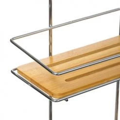 Five Simply Smart Rangements Salle De Bain Étagère De Douche à Suspendre En Métal Et Bambou -Rangements déco Soldes etagere de douche a suspendre en metal et bambou 1